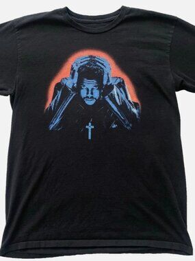 XO The Weeknd Starboy 2016 Graphic Black Official Merch Crewneck T Shirt Large